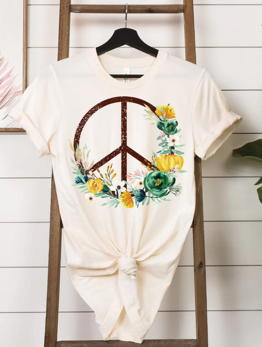 Floral Peace Sign