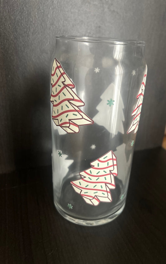 20 oz Glass Christmas Lot